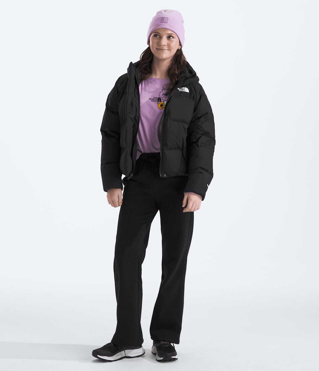 Girls’ North Down Hooded Jacket - TNF Black