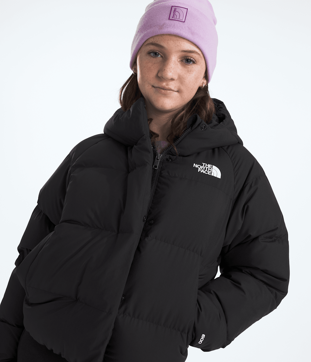Girls’ North Down Hooded Jacket - TNF Black