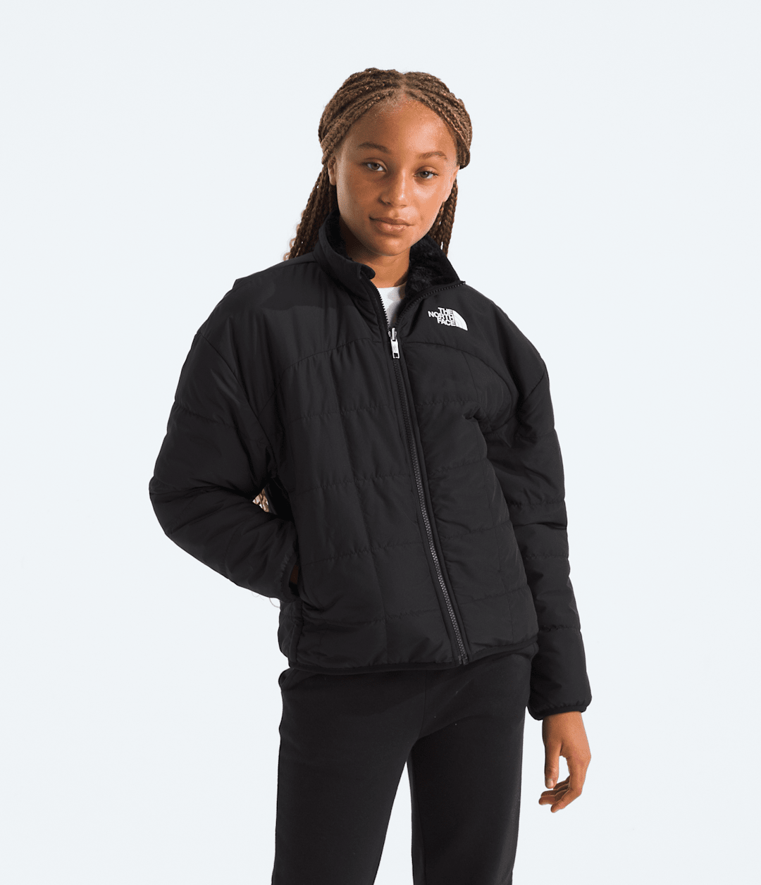 Girls’ Reversible Shasta Full-Zip Jacket - TNF Black