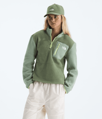 Women’s Yumiori ¼-Zip Jacket - Bark Mist/Slate Moss/Astro Lime