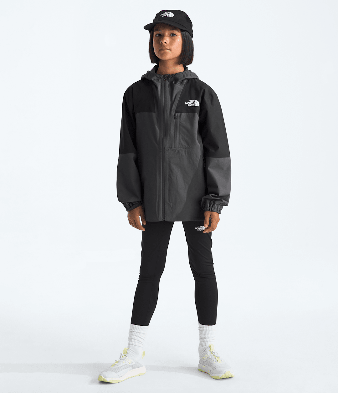 Boys’ & Girls’ Hike Packable Shell - TNF Black/Asphalt Grey