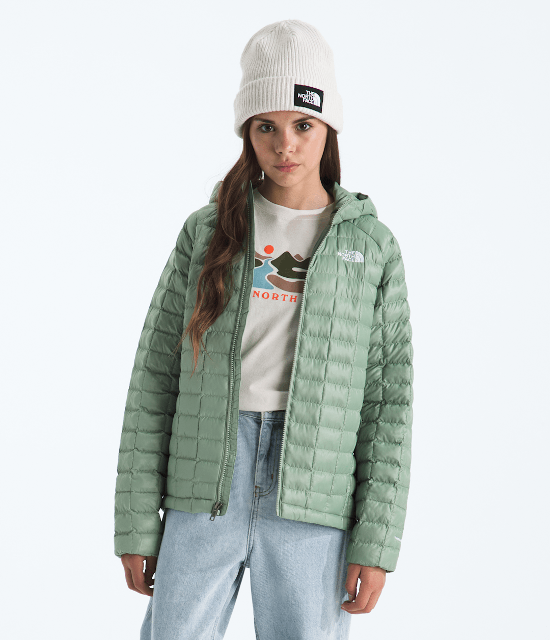 Boys’ & Girls’ THERMOBALL™ Hooded Jacket - Slate Moss