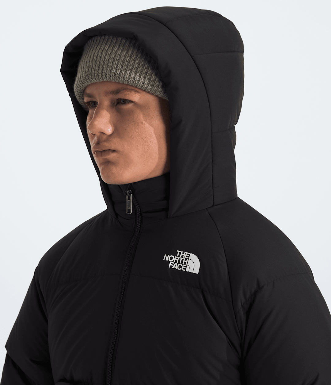 Boys’ & Girls’ North Down Fleece-Lined Short Parka - TNF Black