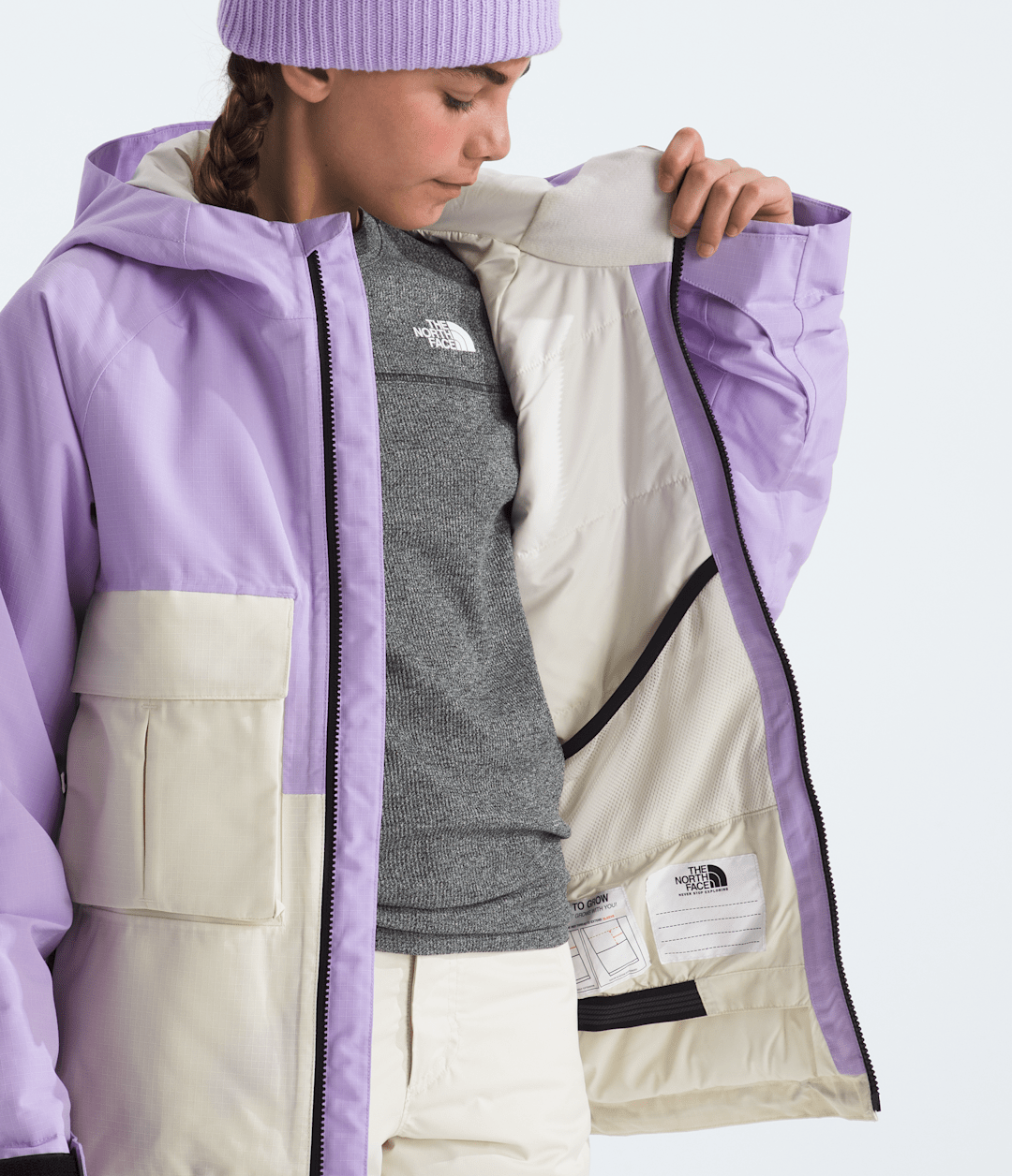 Boys’ & Girls’ Dragline Jacket - Lite Lilac/White Dune