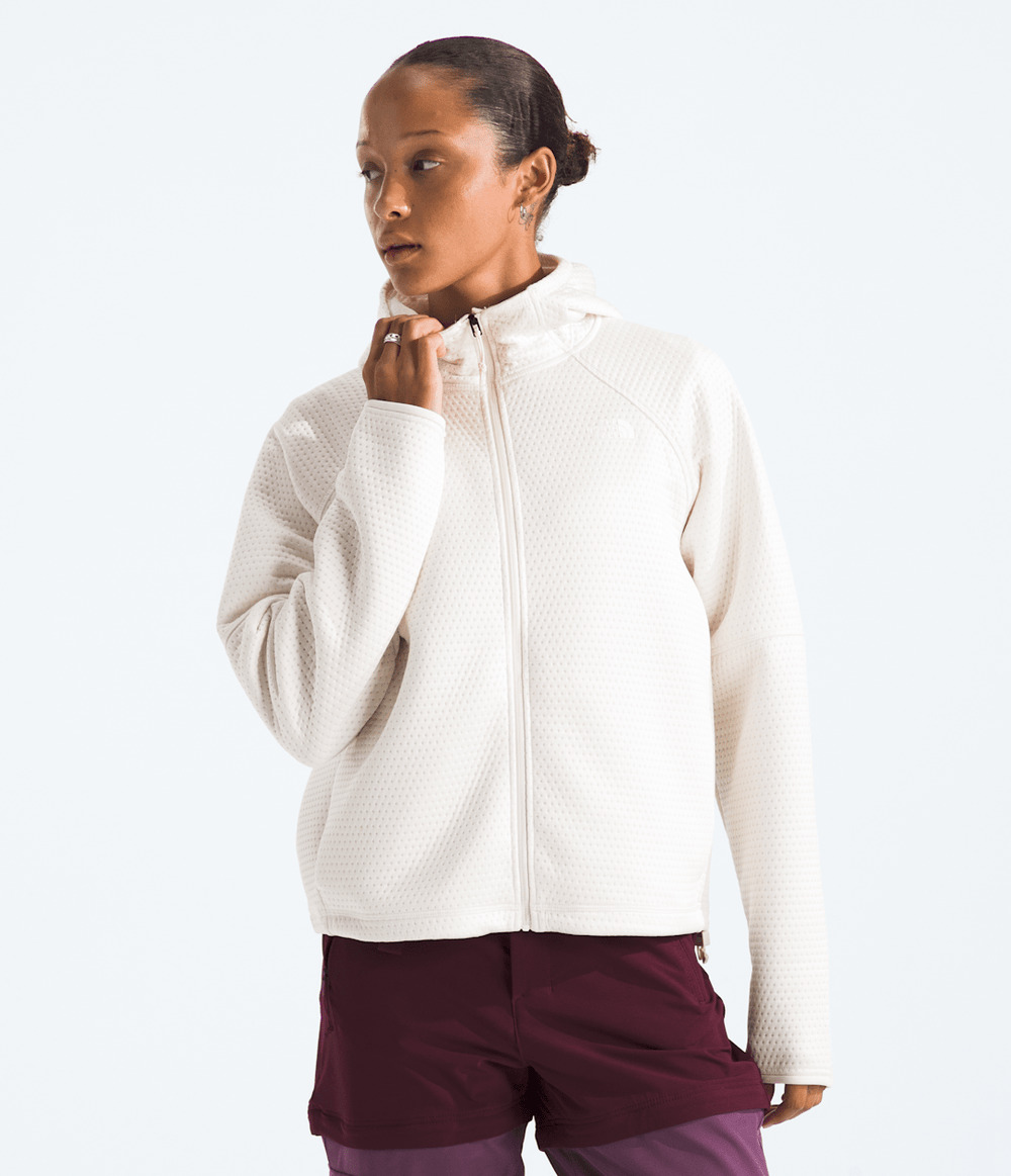 Women’s DOTKNIT™ Thermal Full-Zip Hoodie - White Dune