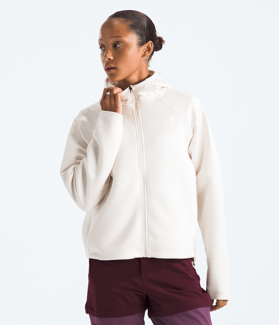 Women’s DOTKNIT™ Thermal Full-Zip Hoodie - White Dune