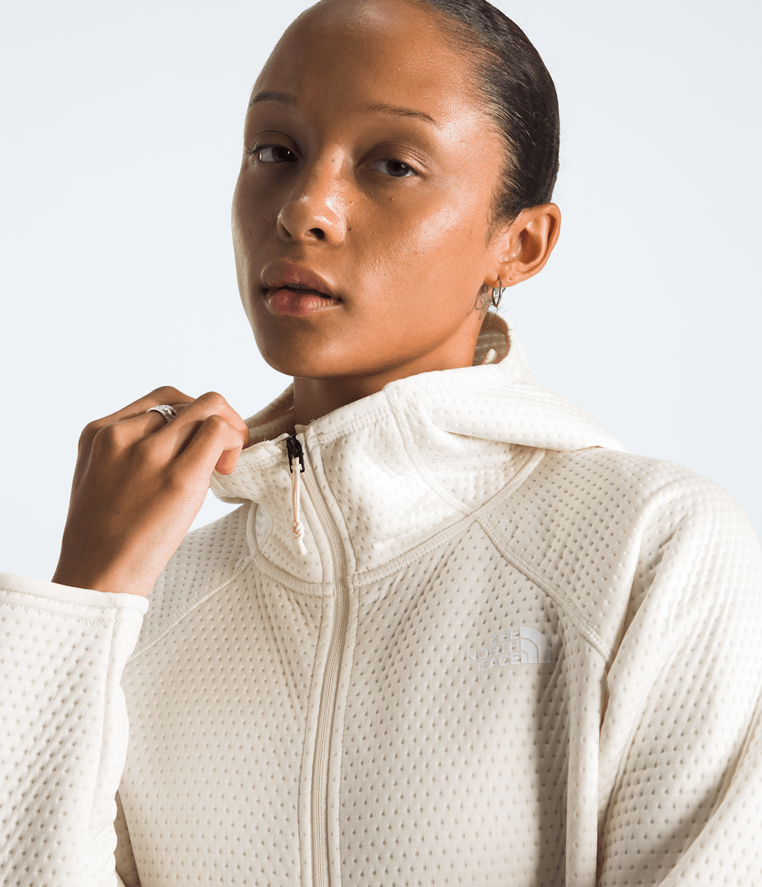Women’s DOTKNIT™ Thermal Full-Zip Hoodie - White Dune