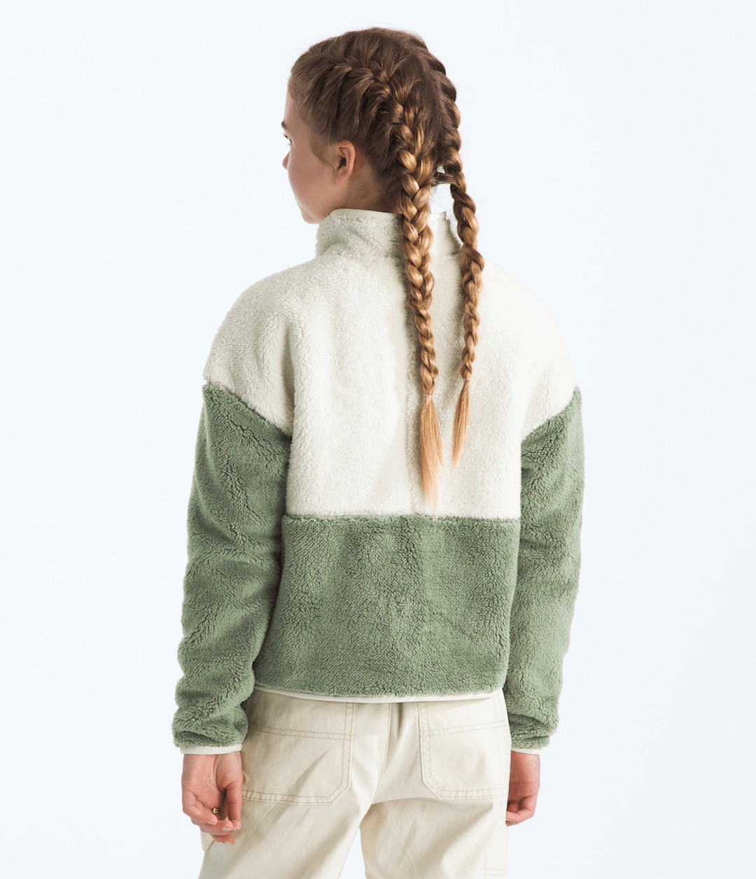 Girls’ Cabin Fleece Full-Zip Jacket - White Dune/Bark Mist