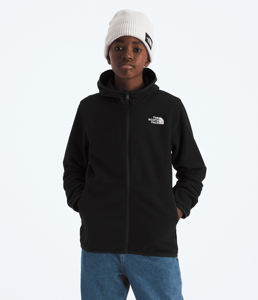 Boys’ & Girls’ Glacier Full-Zip Hoodie - TNF Black