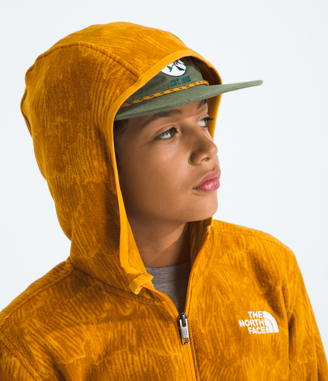 Boys’ & Girls’ Glacier Full-Zip Hoodie—Print - Summit Gold Regenerative