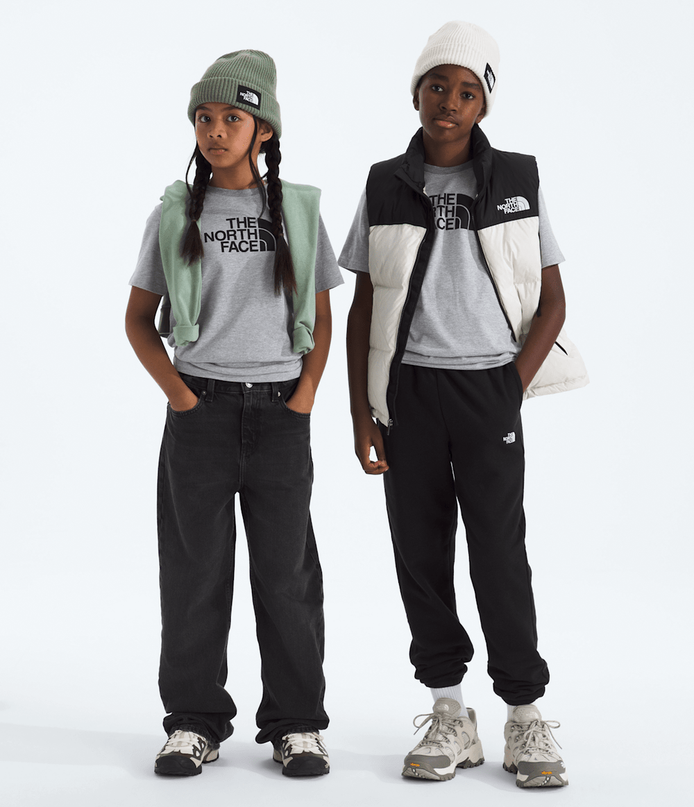 Boys’ & Girls’ Evolution Half Dome Short-Sleeve Tee - TNF Pale Grey Heather