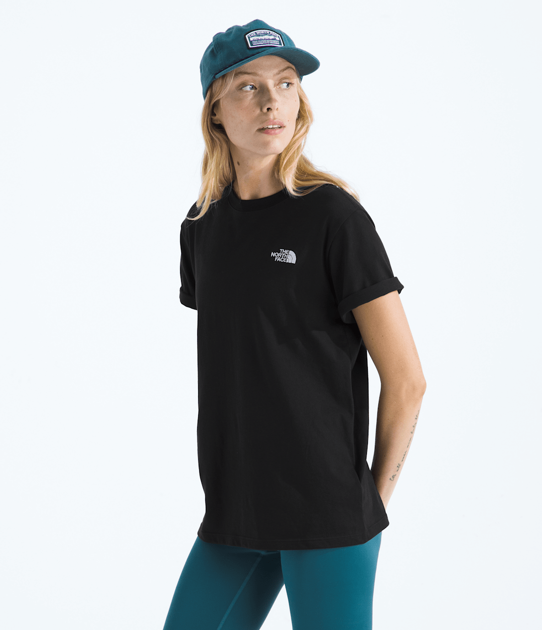 Women’s Evolution Simple Dome Relaxed Short-Sleeve Tee - TNF Black