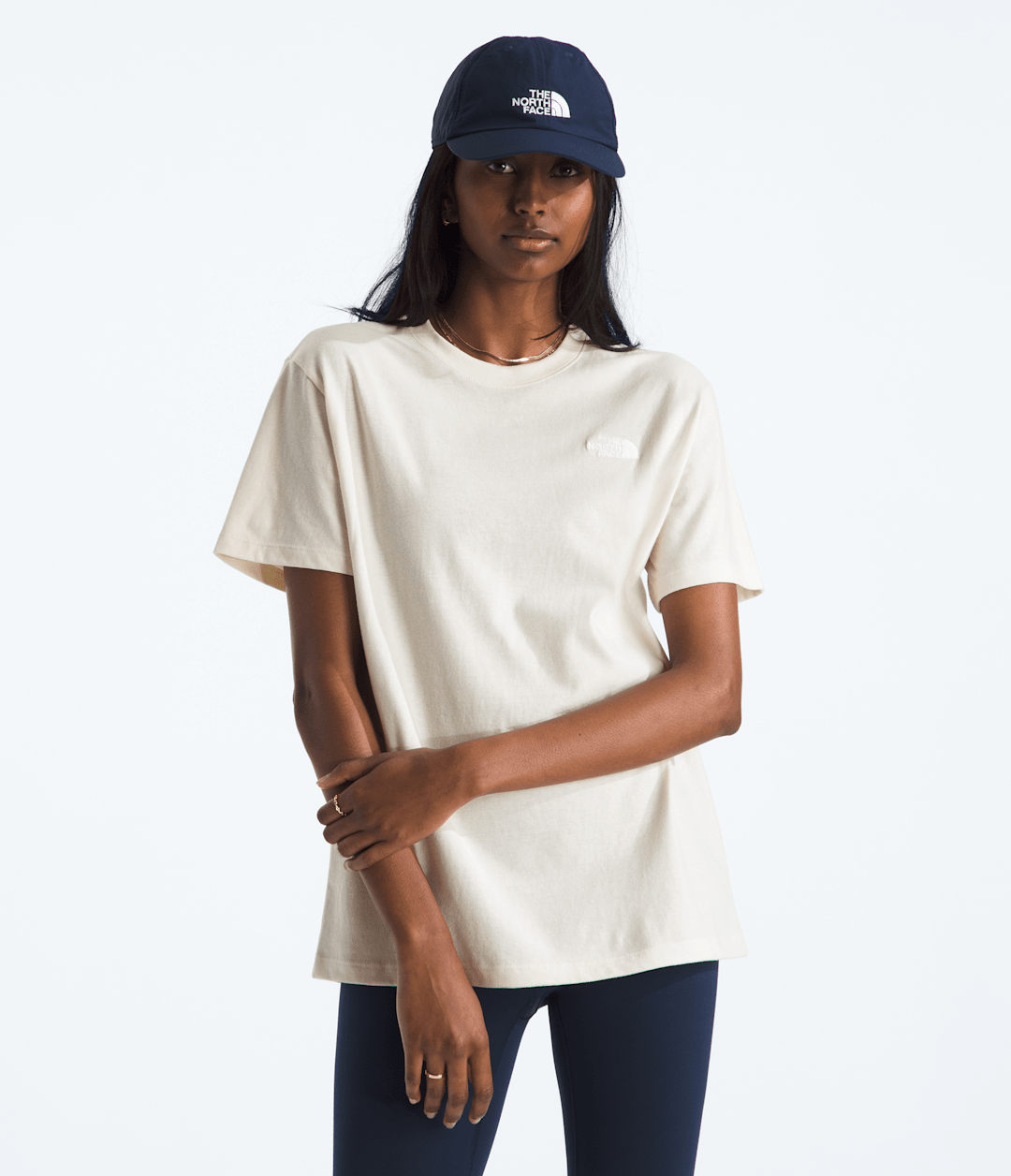 Women’s Evolution Simple Dome Relaxed Short-Sleeve Tee - White Dune