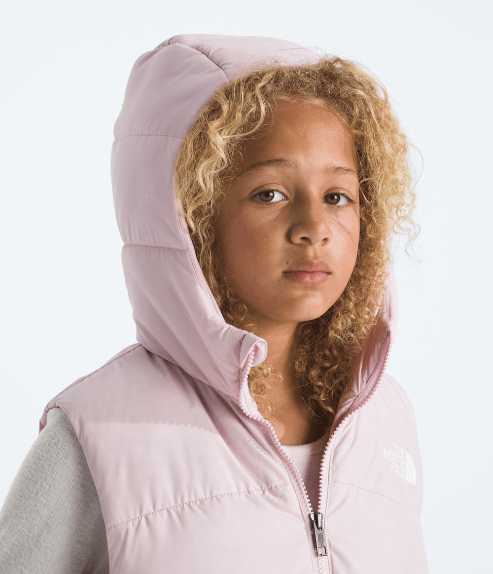 Boys’ & Girls’ North Down Hooded Vest - Pale Blossom
