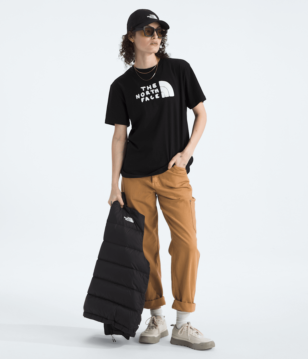 Women’s Evolution Sketch Logo Half Dome Short-Sleeve Tee—Graphic - TNF Black