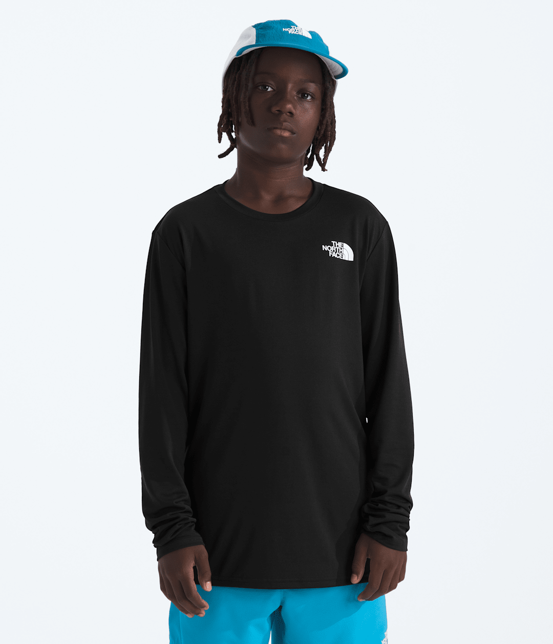 Boys’ & Girls’ 24/7 Long-Sleeve Tee - TNF Black