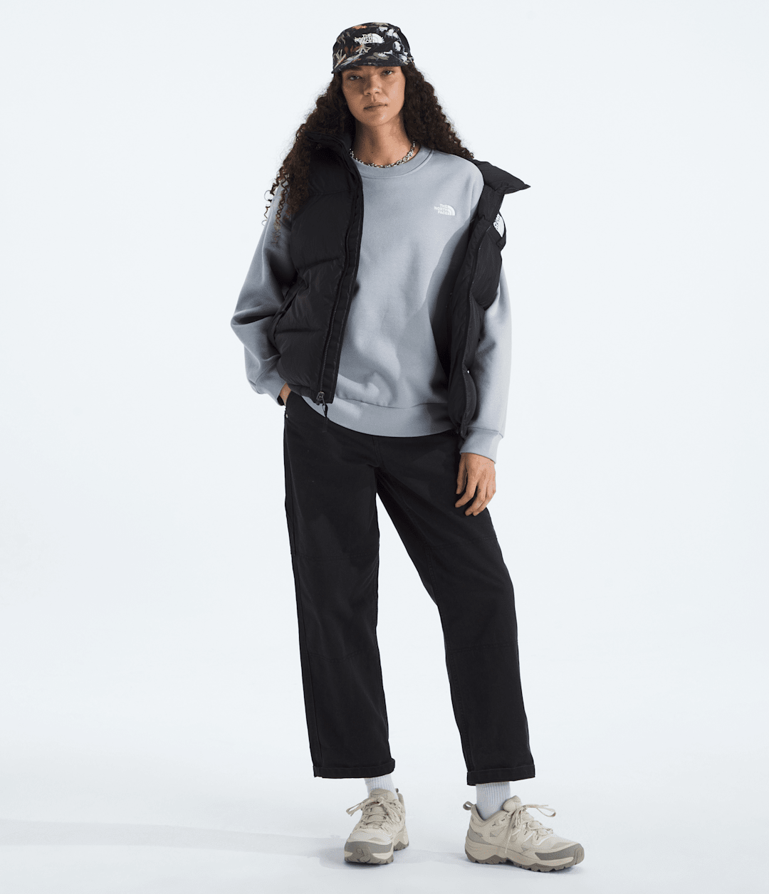 Women’s Evolution Simple Dome Oversized Crew - Blue Flax