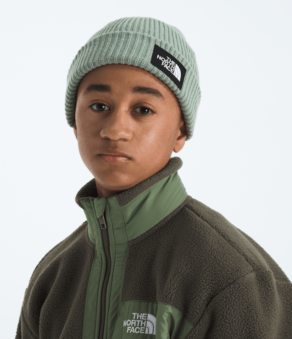 Kids’ Salty Lined Beanie - Slate Moss