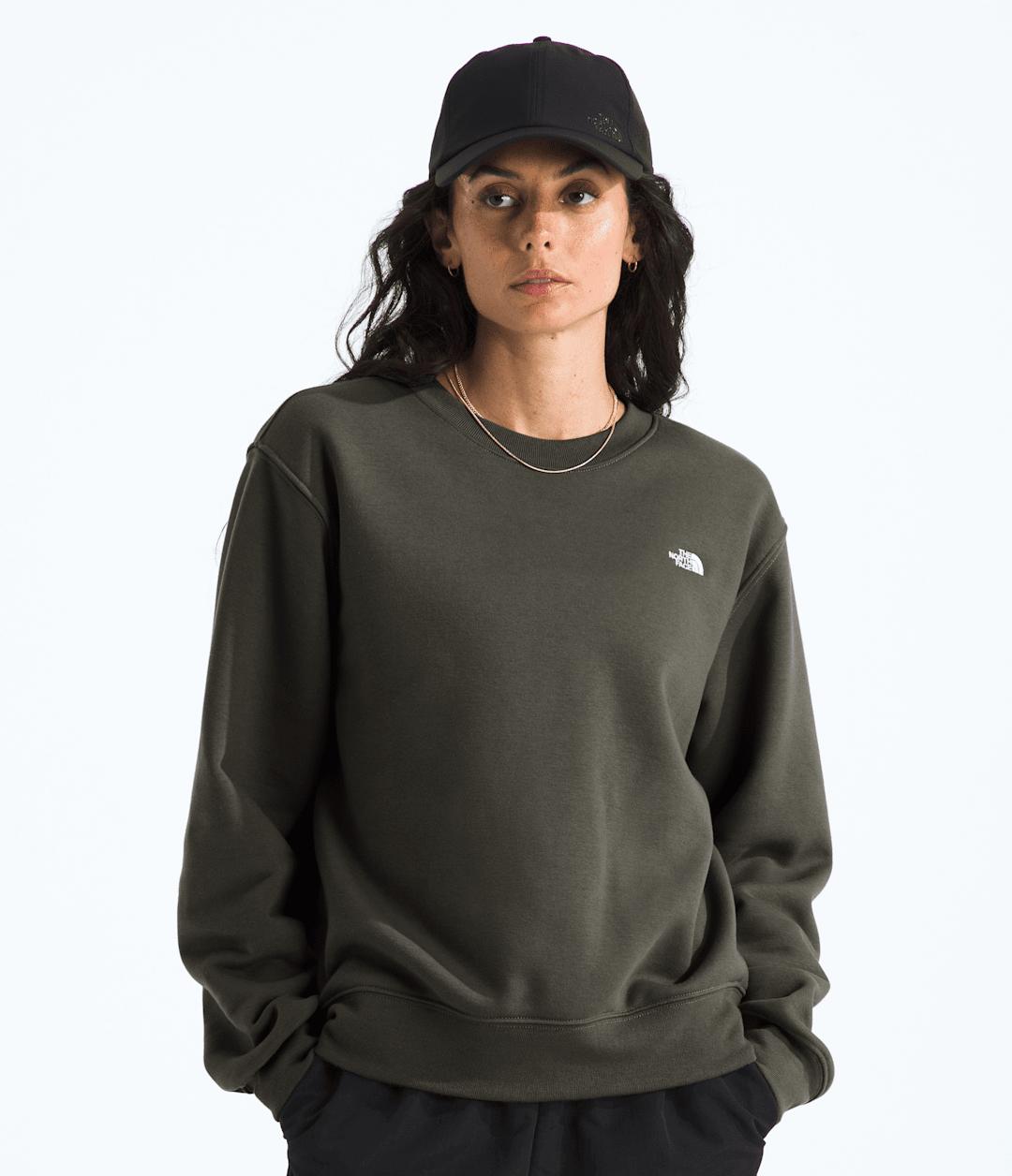 Women’s TNF™ Essential Simple Dome Relaxed Crew - New Taupe Green