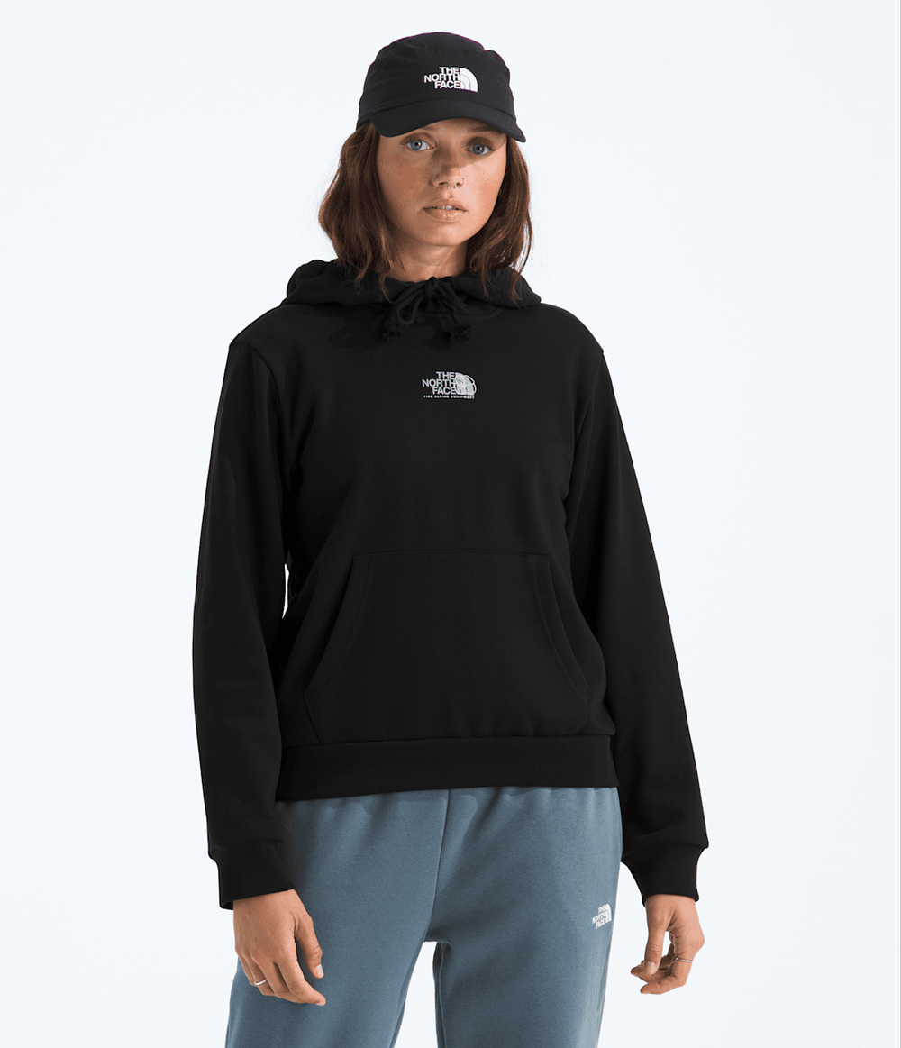 Women’s Floral Alpine Regular Hoodie - TNF Black