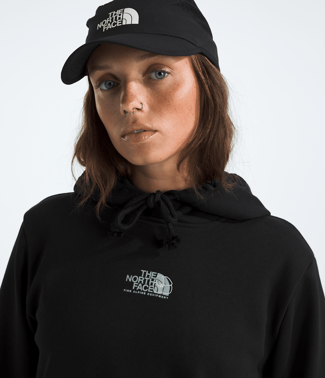 Women’s Floral Alpine Regular Hoodie - TNF Black