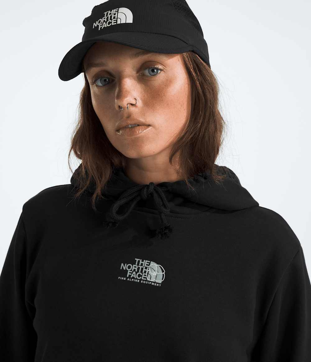 Women’s Floral Alpine Regular Hoodie - TNF Black