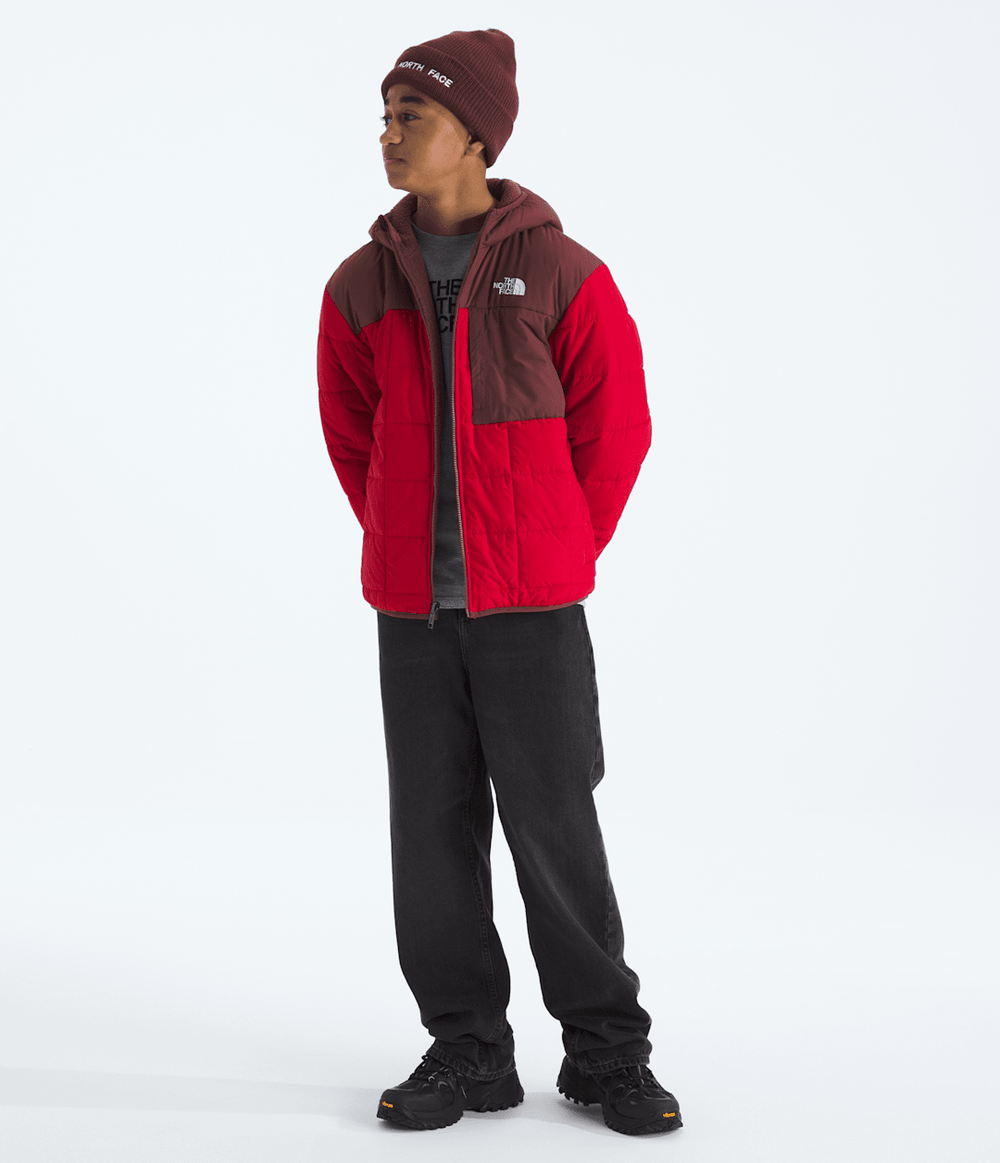 Boys’ Reversible Shasta Full-Zip Hooded Jacket - TNF Red/Sumac