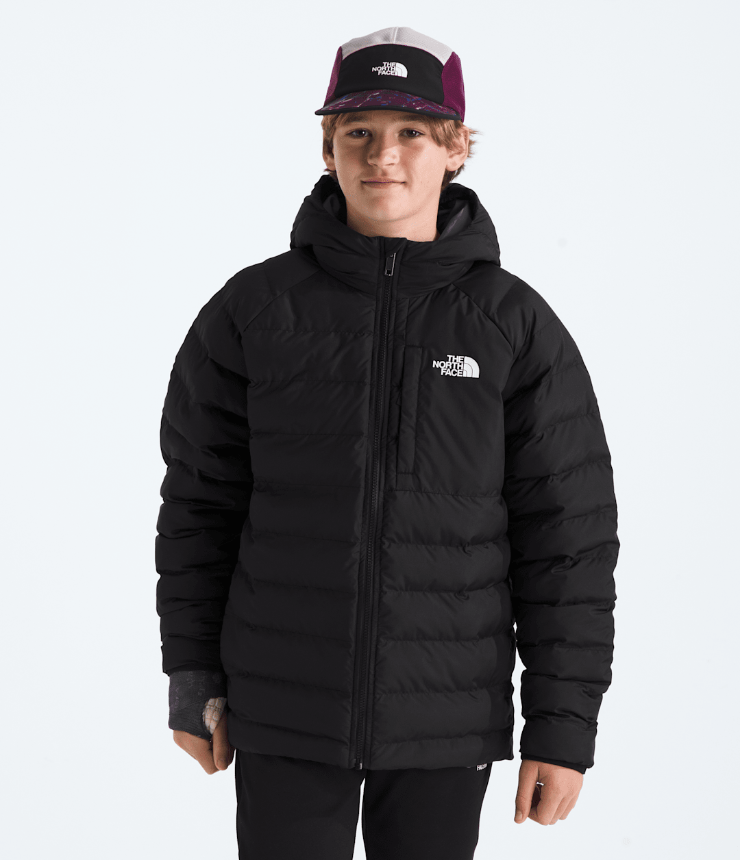 Boys’ Reversible Perrito Hooded Jacket - TNF Black/Smoked Pearl