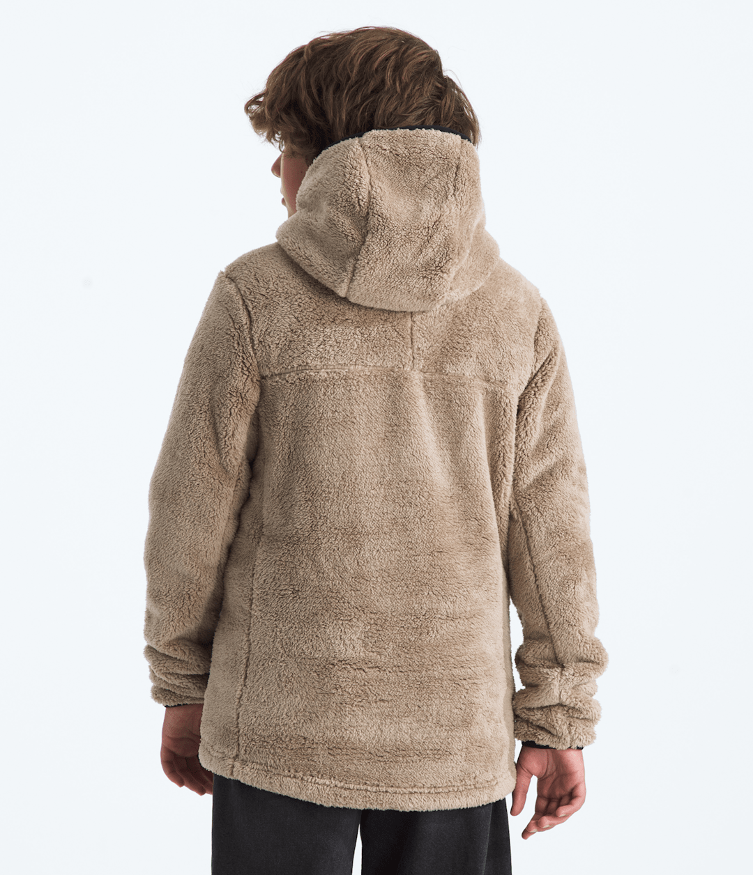 Boys’ Cabin Fleece Hoodie - Mushroom Grey/TNF Black