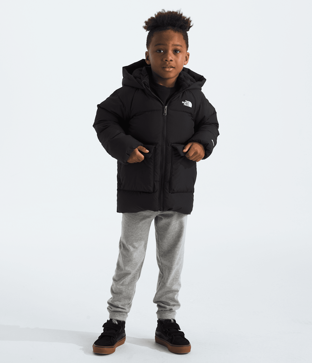 Kids’ North Down Fleece-Lined Parka - TNF Black