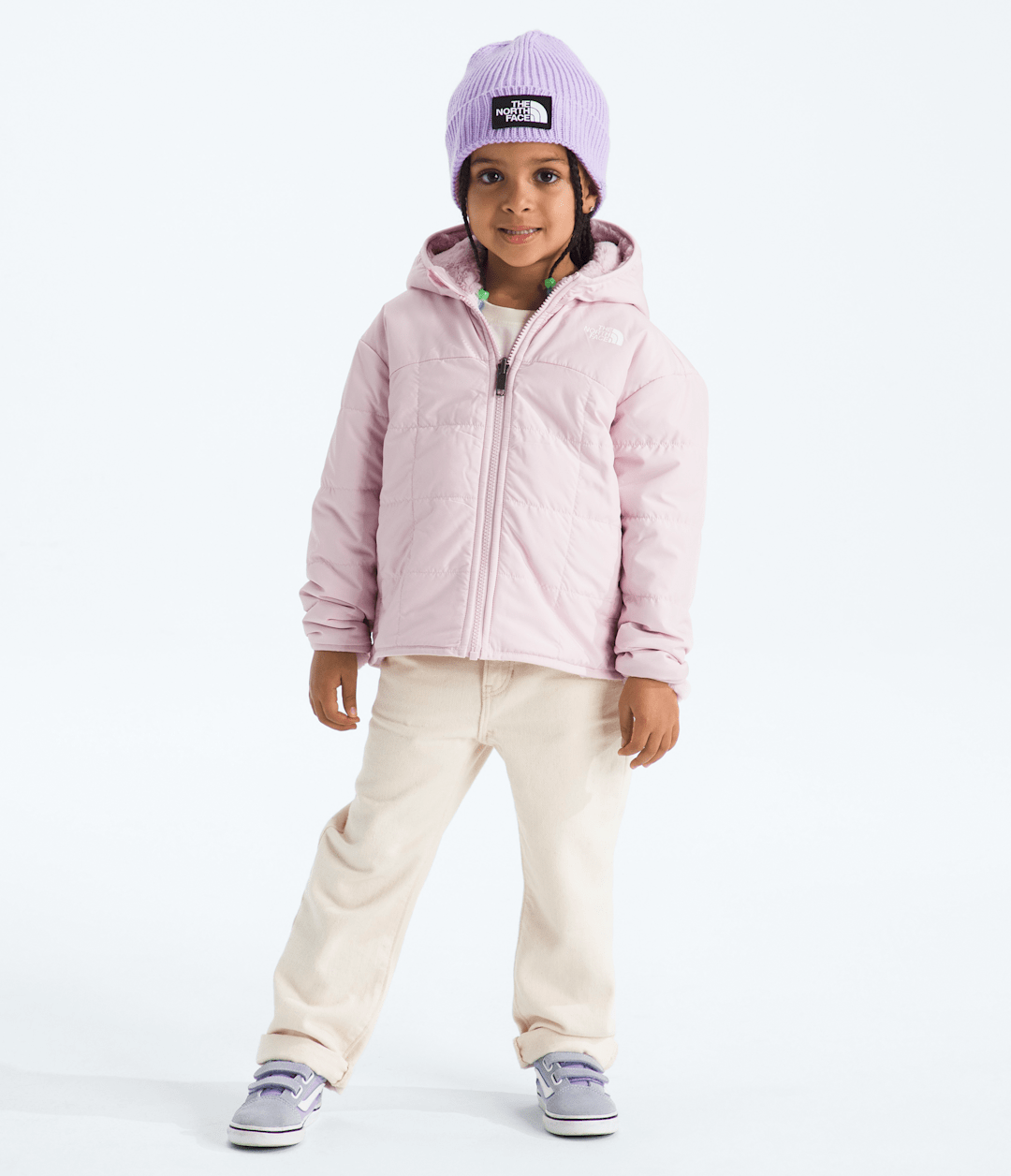 Girls’ Reversible Shasta Full-Zip Hooded Jacket - Pale Blossom