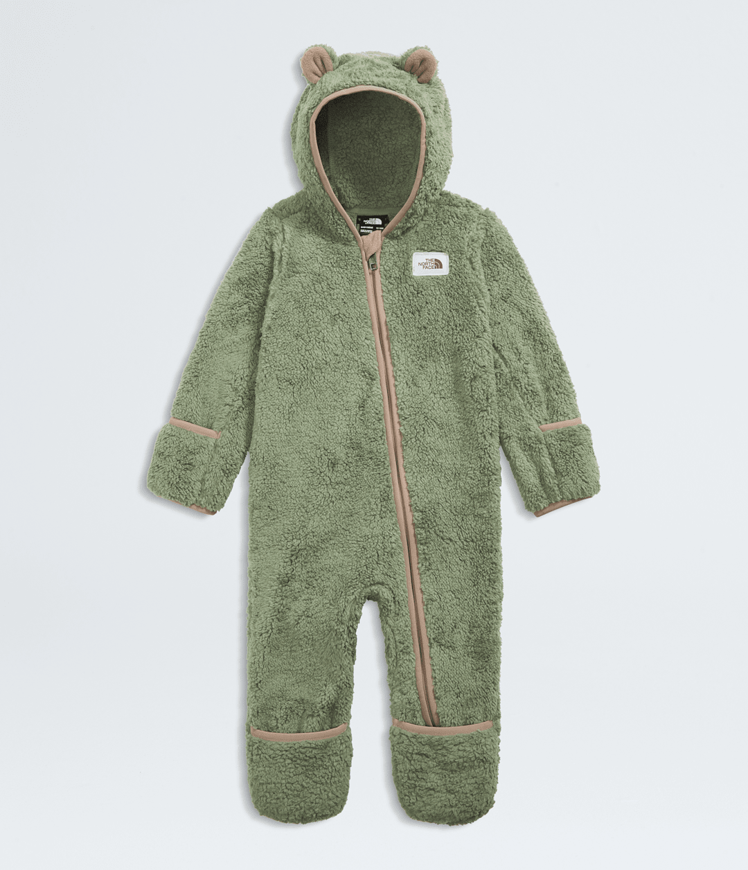 Baby Cabin Fleece One-Piece - Bark Mist/Mushroom Grey