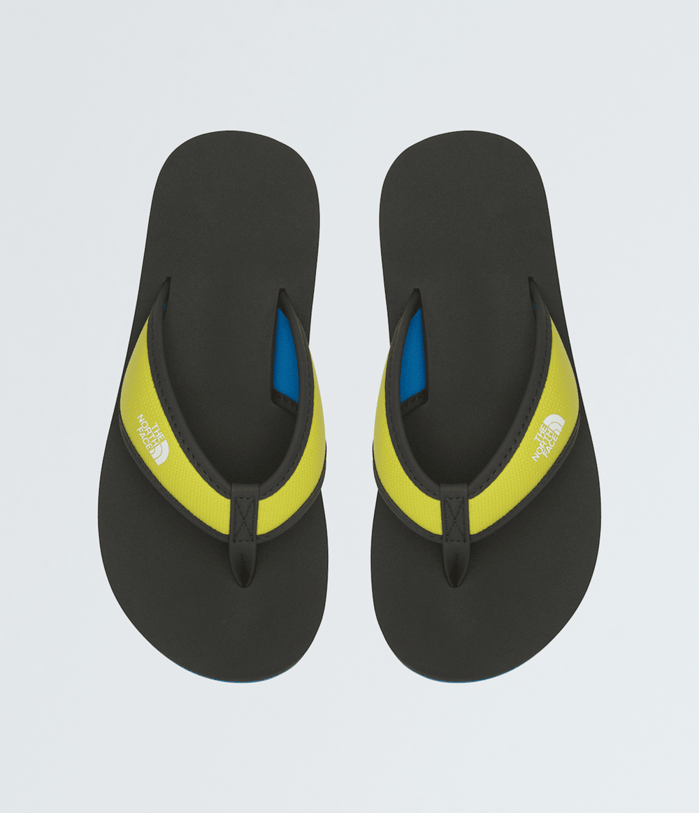 Youth Base Camp Flip-Flops - Sulphur Spring Green/Hero Blue