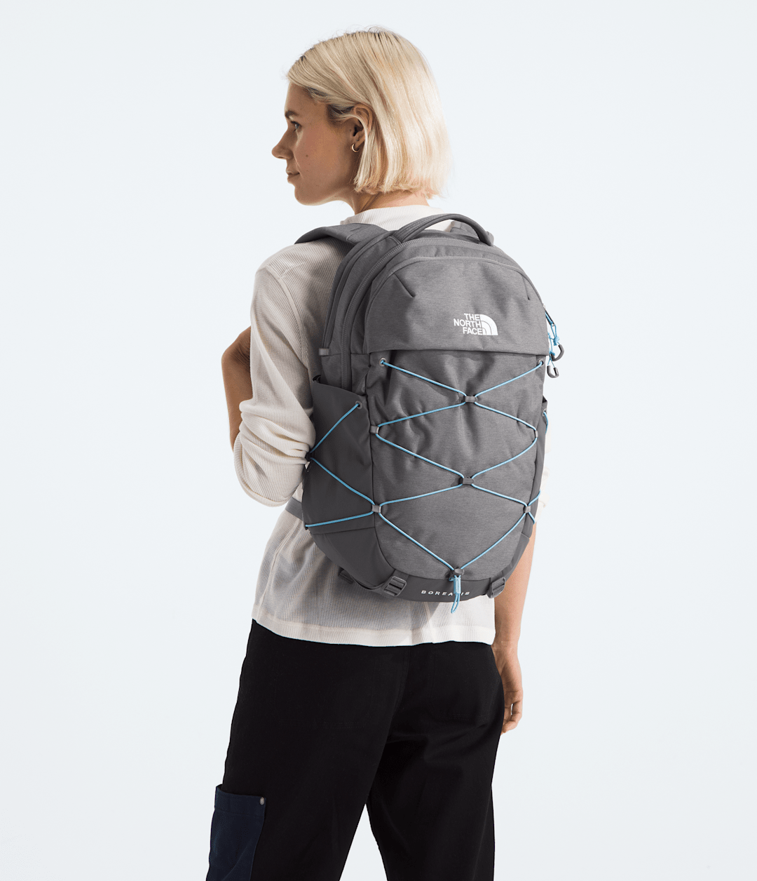 Women’s Borealis Backpack - Zinc Grey Dark Heather/Powder Blue