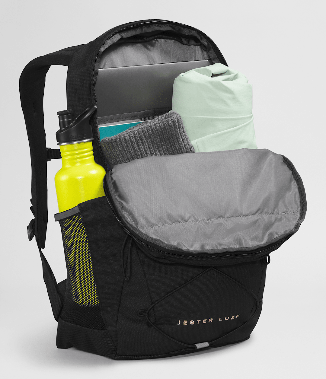 Women’s Jester Luxe Backpack - TNF Black Heather/Burnt Coral Metallic