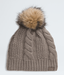 Women’s Oh Mega Fur Pom Lined Beanie - Mocha Brown
