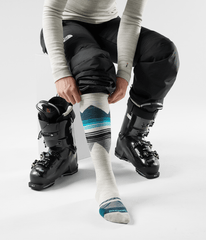 TNF X Smartwool Women's Ski Targeted Cushion Pattern OTC Socks - ASH