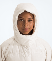 Girls’ North Down Hooded Jacket - White Dune