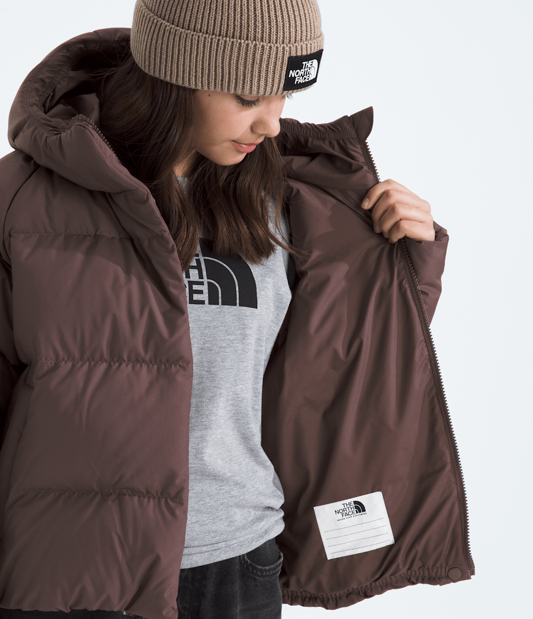 Girls’ North Down Hooded Jacket - Tawny Quartz
