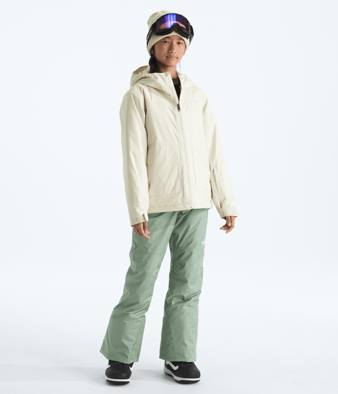 Girls’ Freedom Insulated Jacket - White Dune