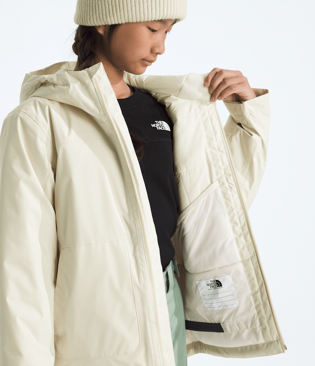 Girls’ Freedom Insulated Jacket - White Dune