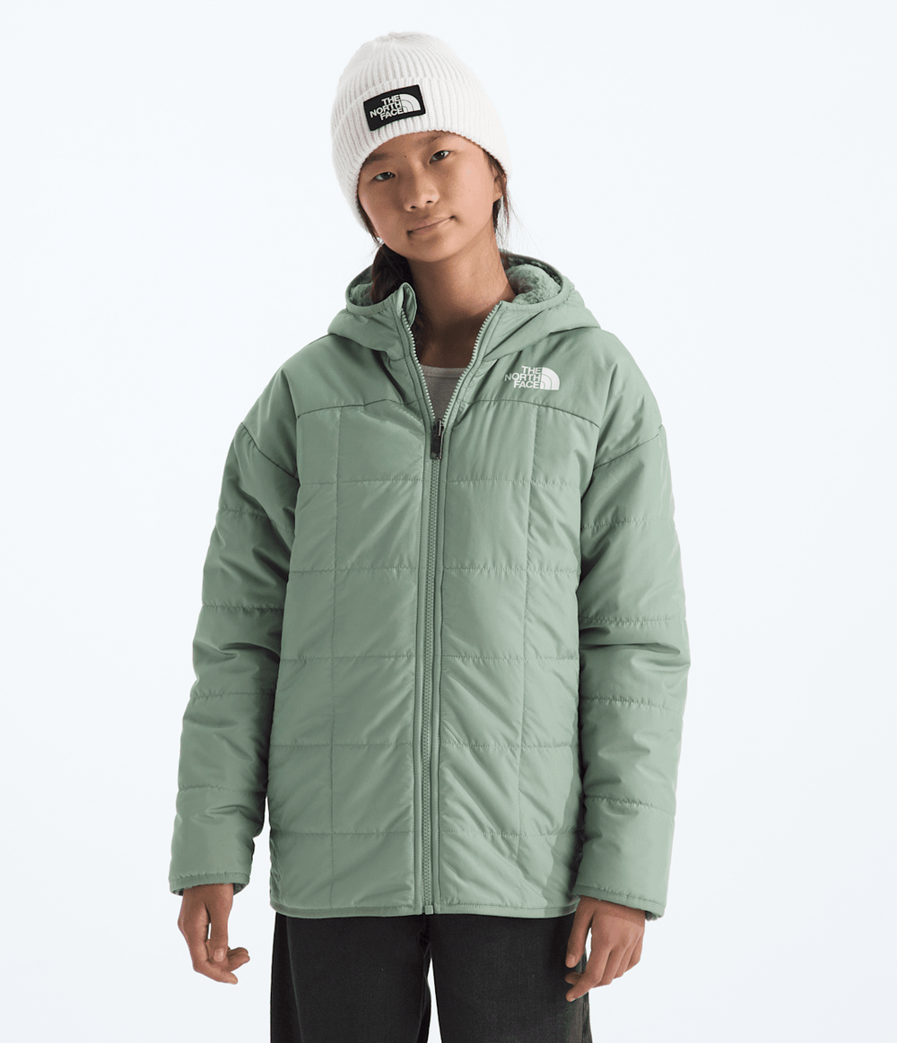 Girls’ Reversible Shasta Short Parka - Slate Moss