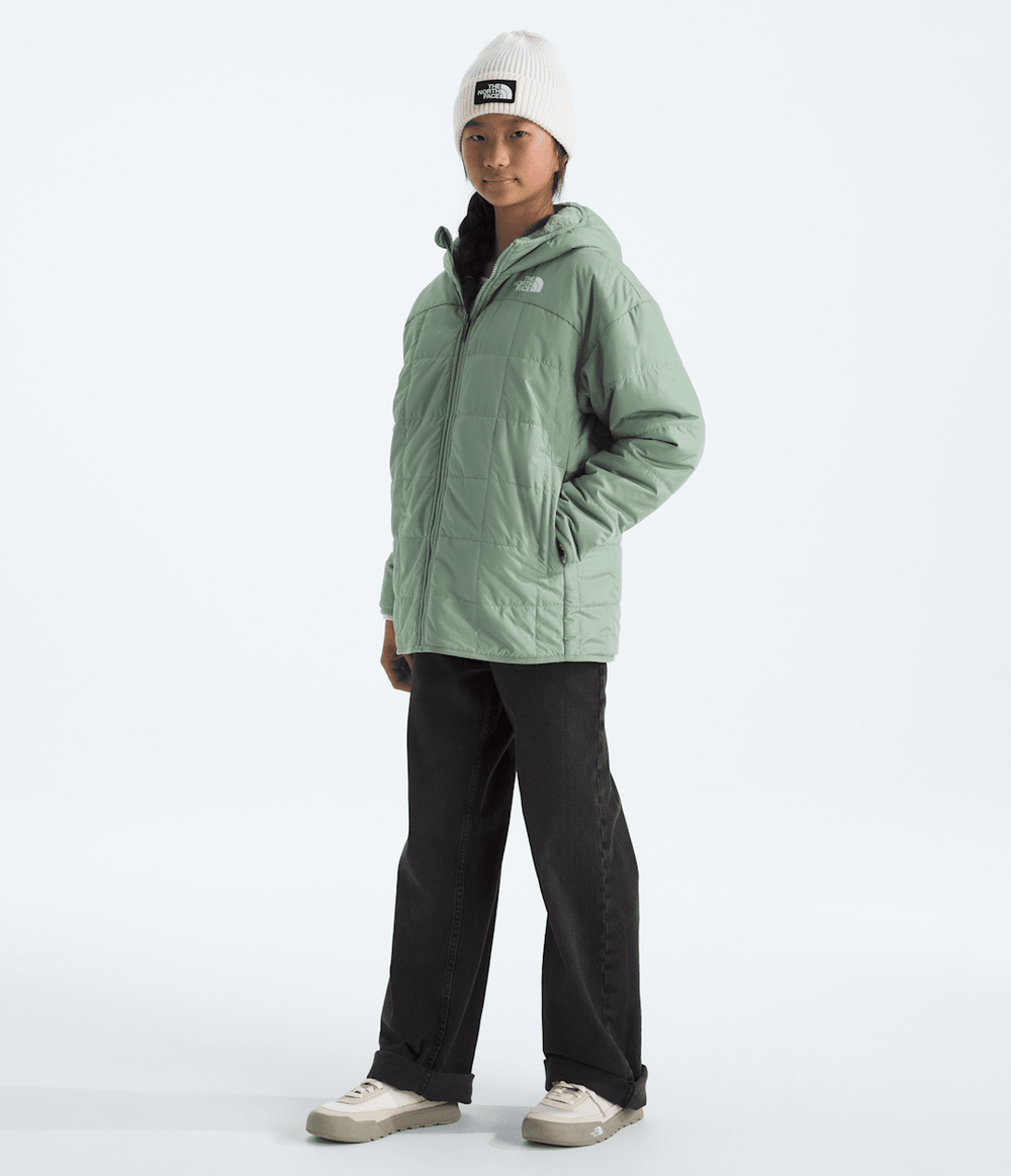 Girls’ Reversible Shasta Short Parka - Slate Moss