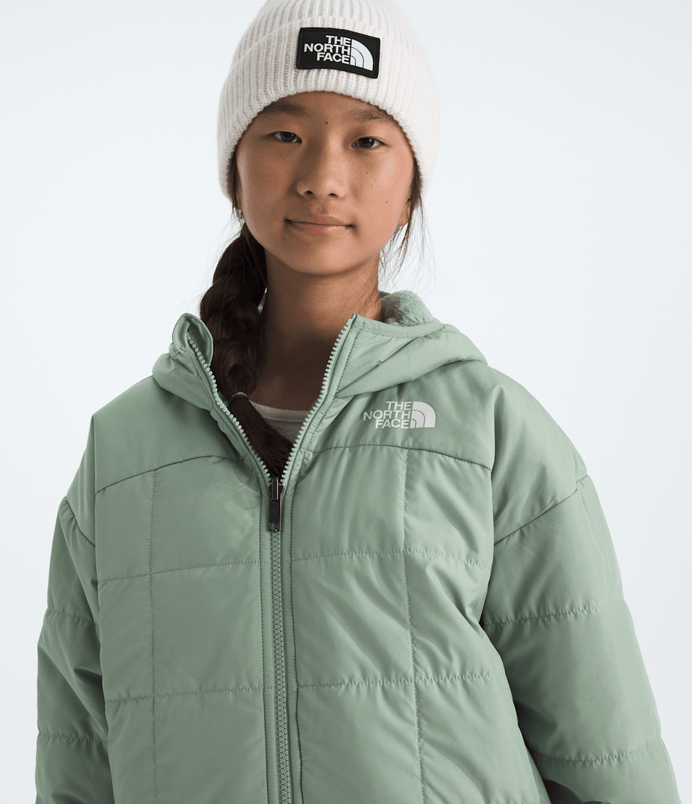 Girls’ Reversible Shasta Short Parka - Slate Moss