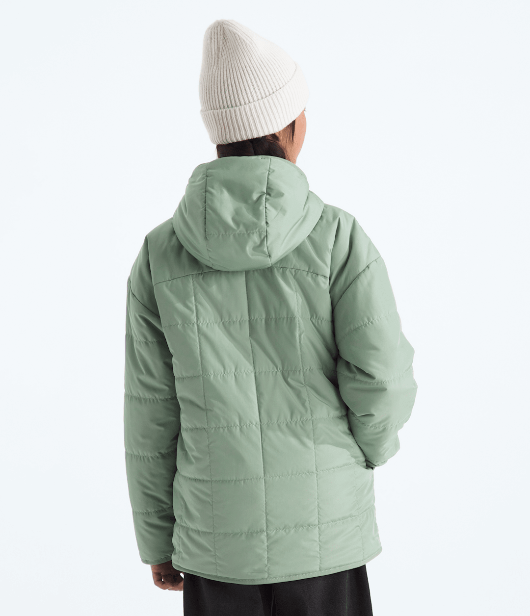 Girls’ Reversible Shasta Short Parka - Slate Moss