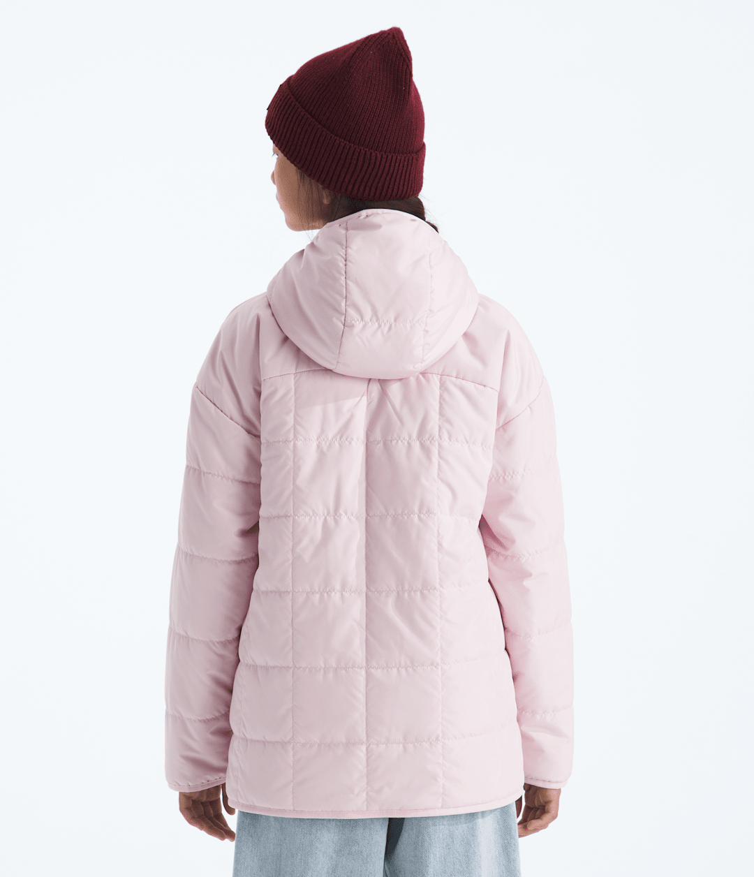 Girls’ Reversible Shasta Short Parka - Pale Blossom
