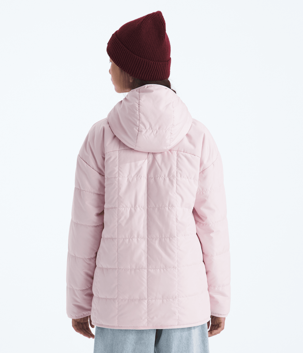Girls’ Reversible Shasta Short Parka - Pale Blossom