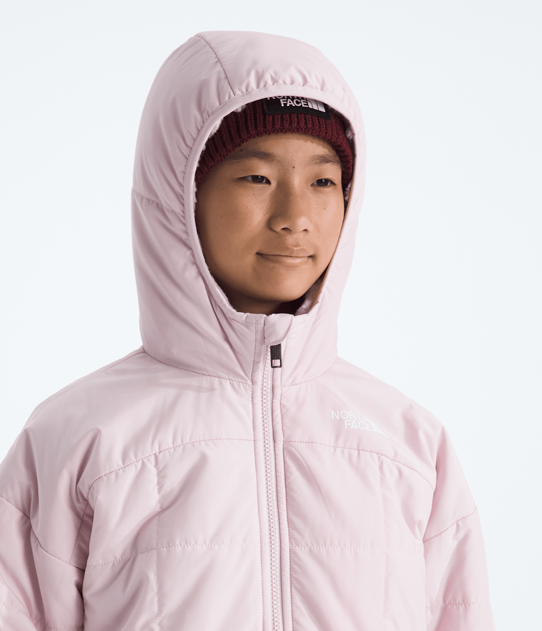 Girls’ Reversible Shasta Short Parka - Pale Blossom