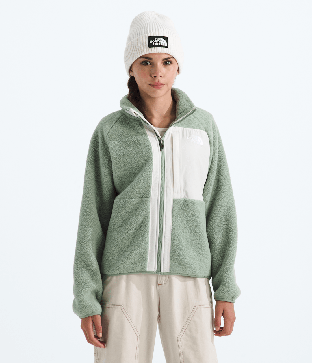 Girls’ Yumiori Full-Zip Jacket - Slate Moss/White Dune