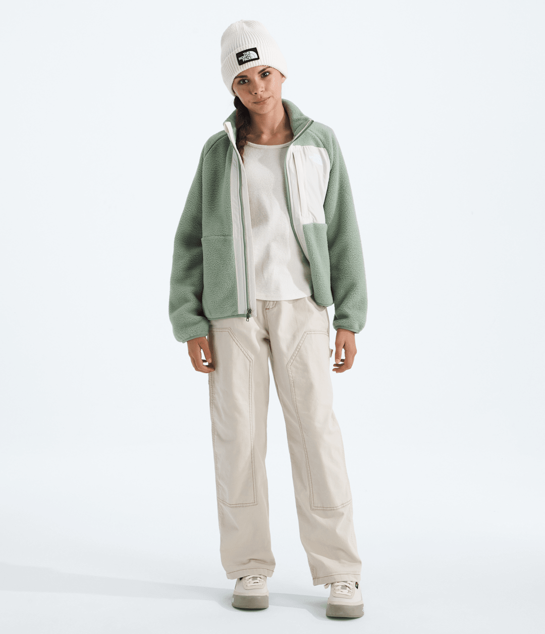 Girls’ Yumiori Full-Zip Jacket - Slate Moss/White Dune